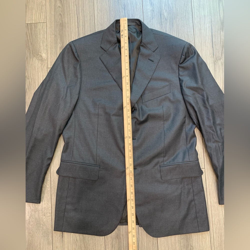 Boggi Milano Loro Piana Four Seasons Super 130's WoolBlazer Suit Jacket Sz 40 7R - Picture 2 of 16